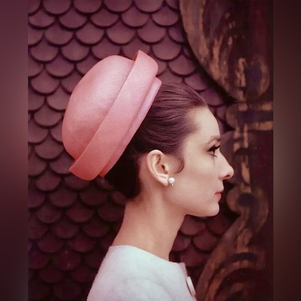“Cherry Blossoms, Paris, and Audrey Hepburn”~rare pink room wall, art home decor